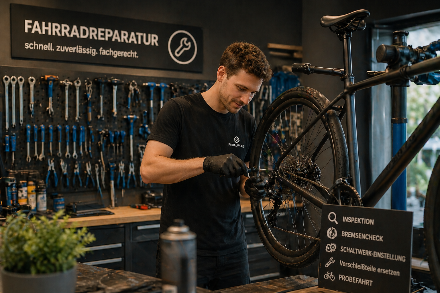 Fahrradreparatur